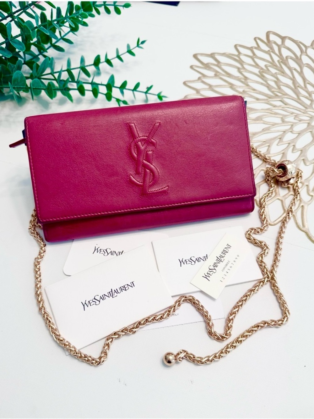 Yves Saint Laurent Leather Wallet